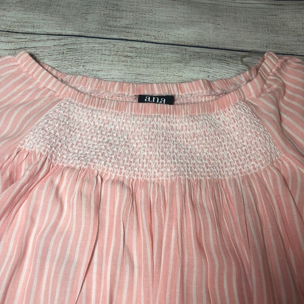 A.N.A. Pink Off the Shoulder Top Size S - Picture 3 of 6
